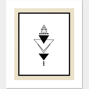 geometric tattoo Posters and Art